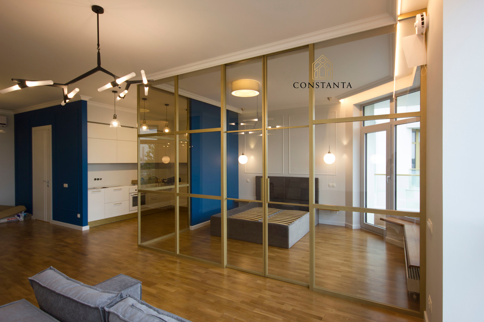 Лофт Перегородки  в ЖК "Леонтьевский Мыс"