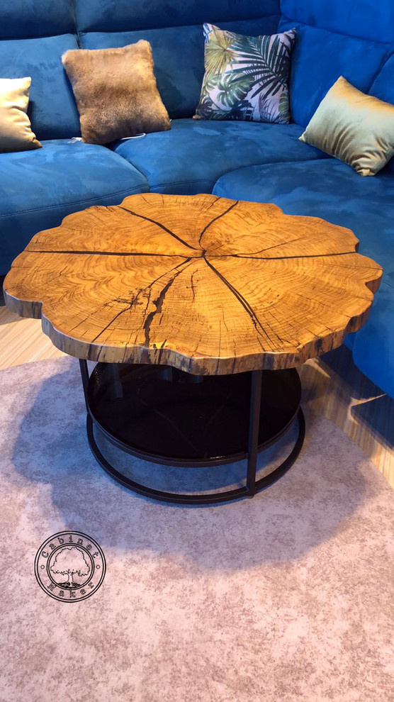 Обложка проекта: Кофейные столики из слэба каштана.