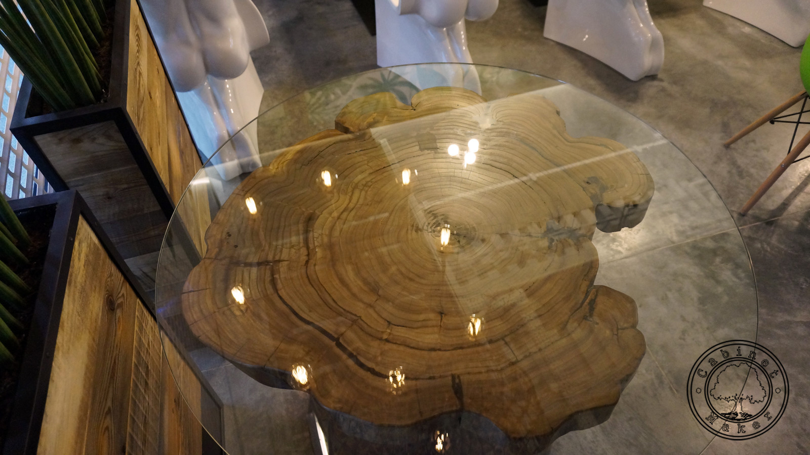 Столы из поперечных слэбов карагача