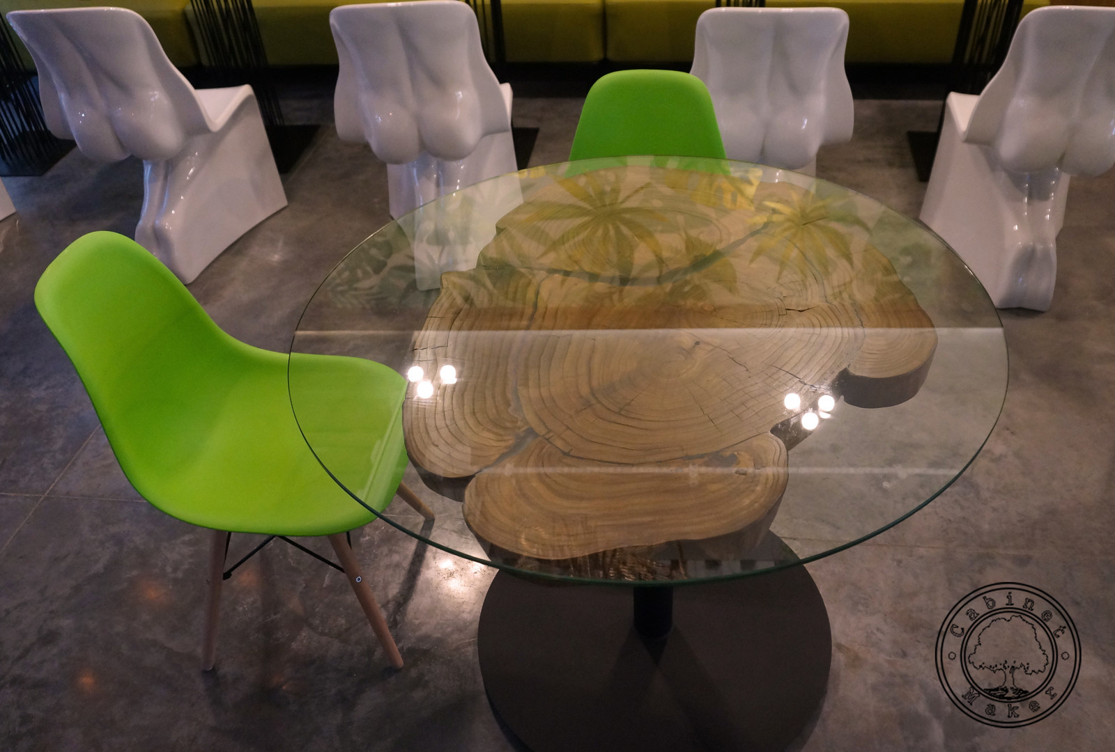 Обложка проекта: Столы из поперечных слэбов карагача