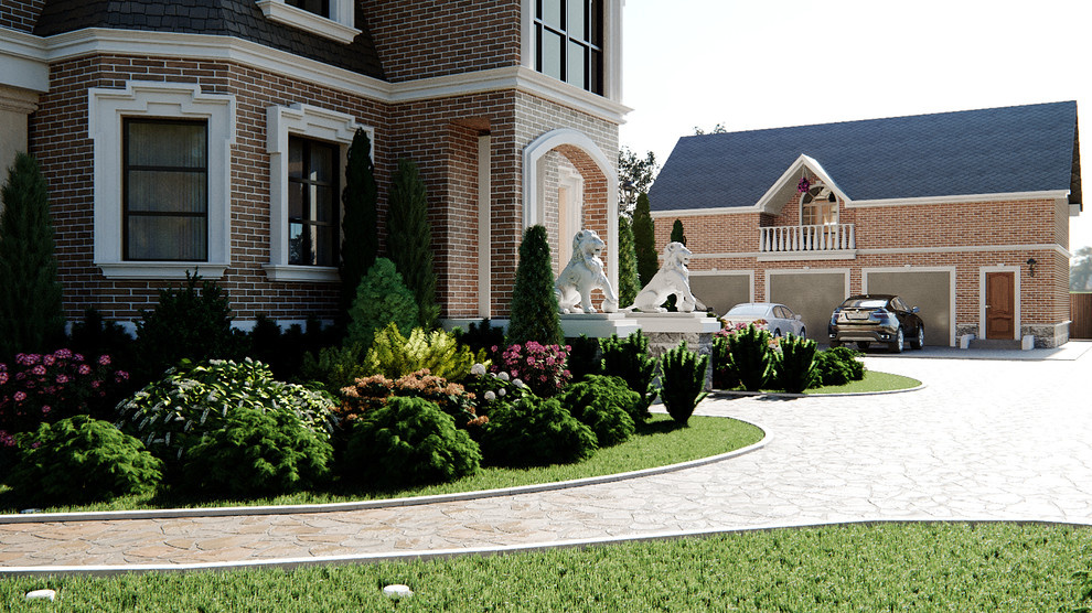 Визуализация экстерьера дома для дизайнера Anastasia Mikhailova