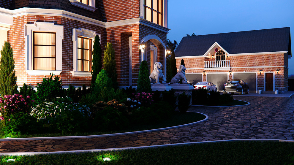 Визуализация экстерьера дома для дизайнера Anastasia Mikhailova