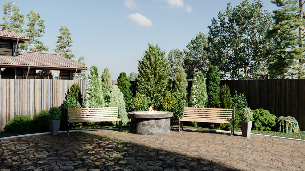 Визуализация экстерьера дома для дизайнера Anastasia Mikhailova