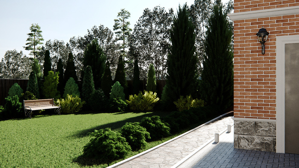 Визуализация экстерьера дома для дизайнера Anastasia Mikhailova