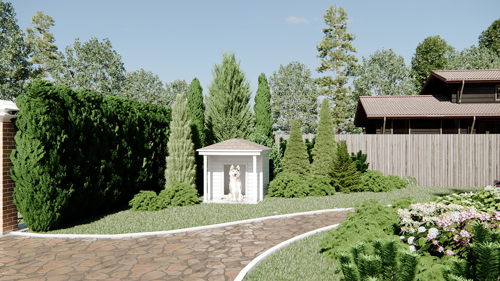 Визуализация экстерьера дома для дизайнера Anastasia Mikhailova