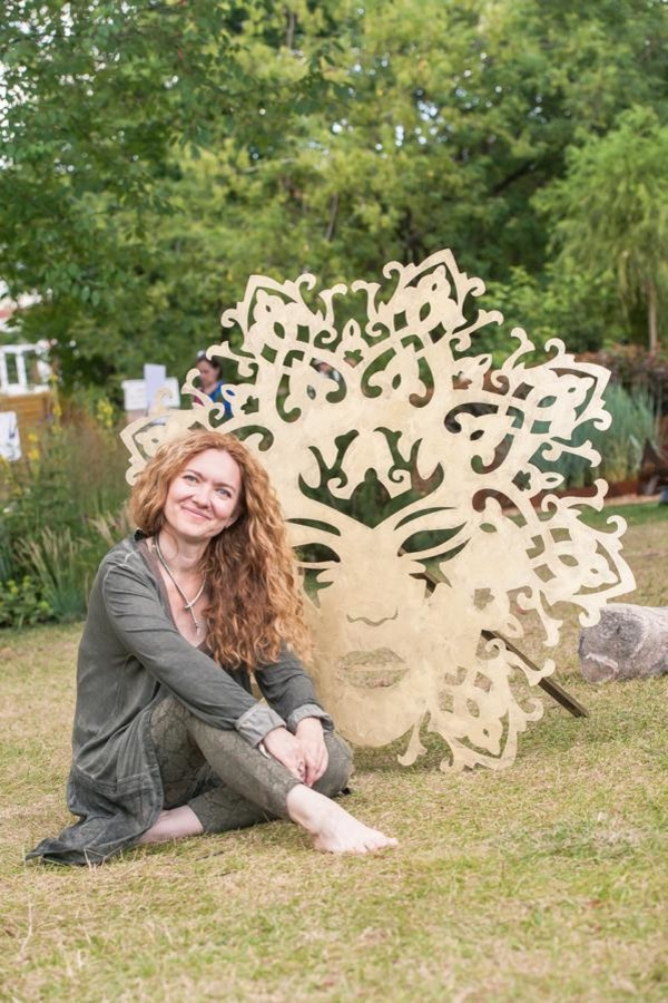 Декор сада «Зеркала природы» на фестивале Moscow Flower Show.