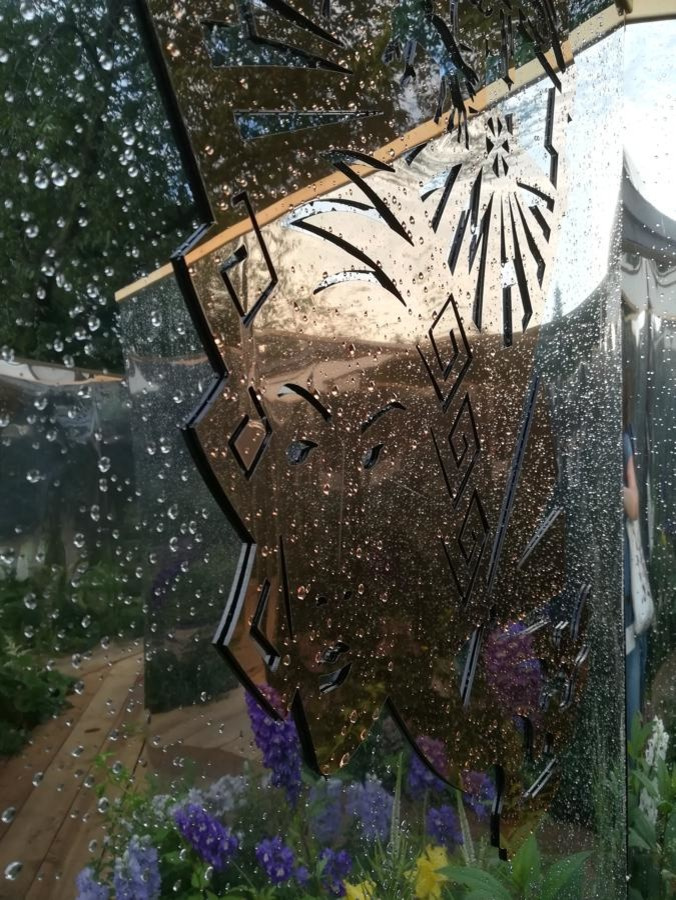 Декор сада «Зеркала природы» на фестивале Moscow Flower Show.