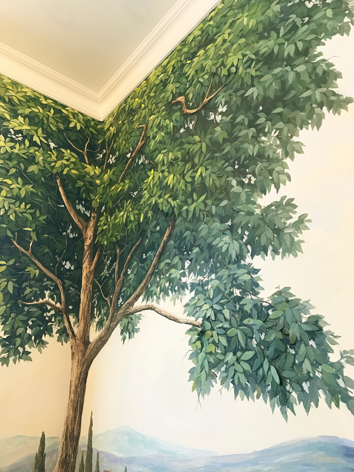 Роспись стен и барельеф