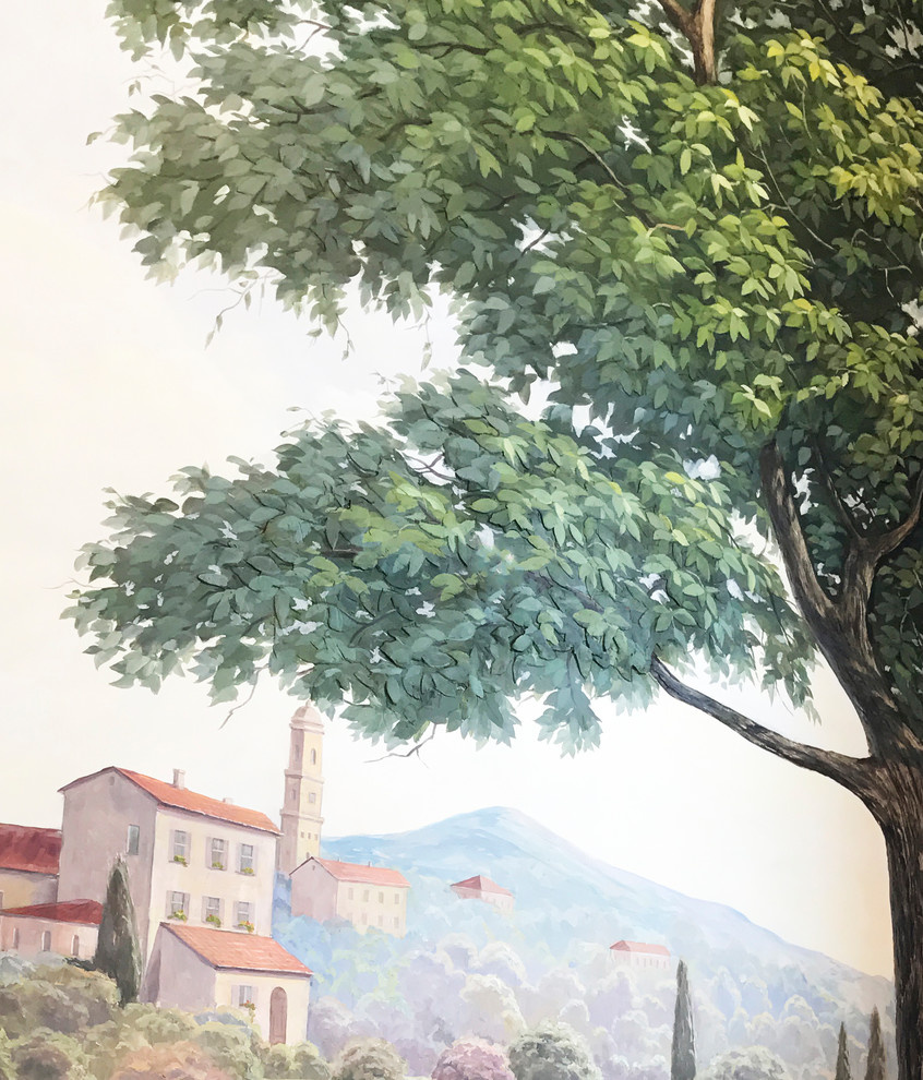 Роспись стен и барельеф