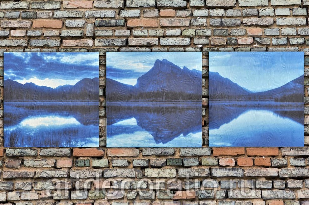 Триптих из 3 панно "Горы".