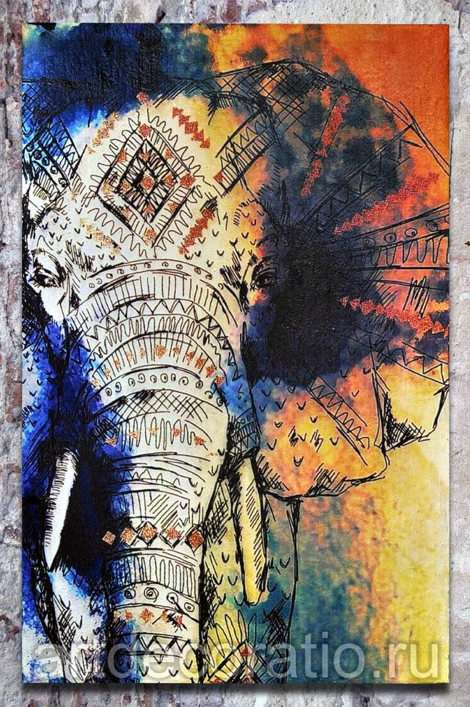 Панно "Слон".