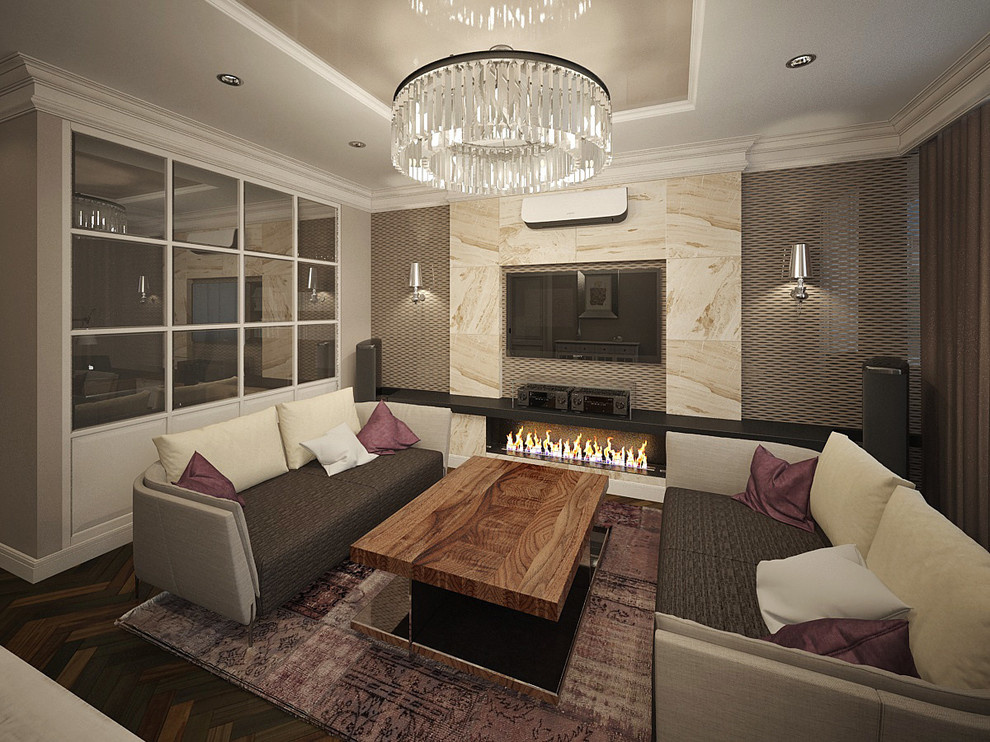 Американо со сливками и круассан с корицей