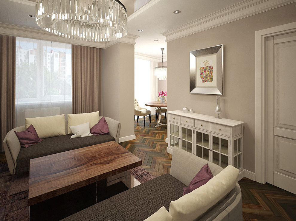 Американо со сливками и круассан с корицей