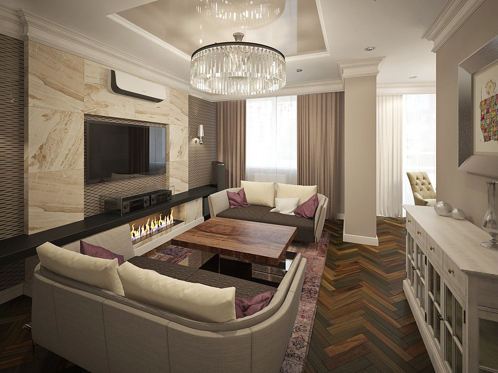 Американо со сливками и круассан с корицей