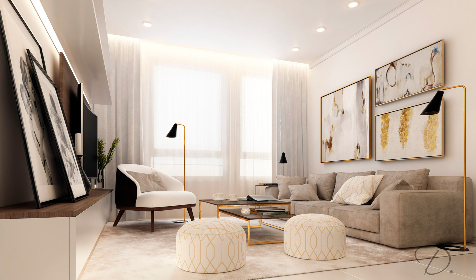 Кухня-гостиная для большой семьи