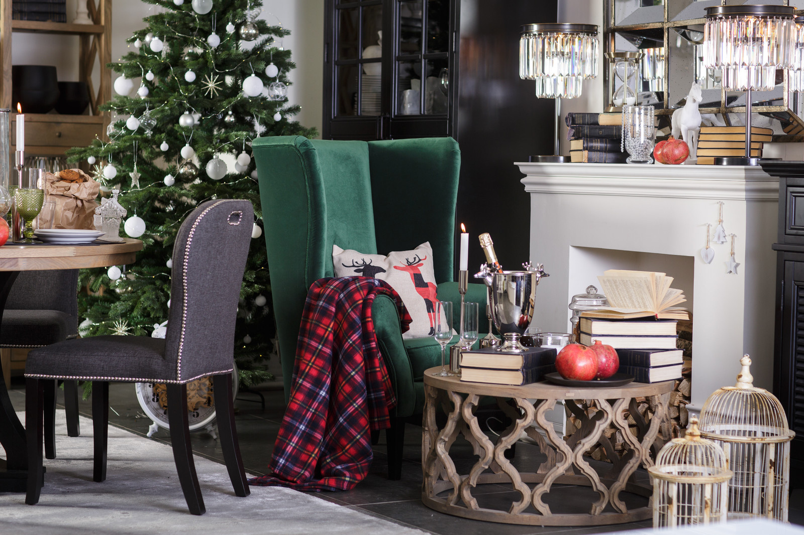 Новогодний интерьер гостиной