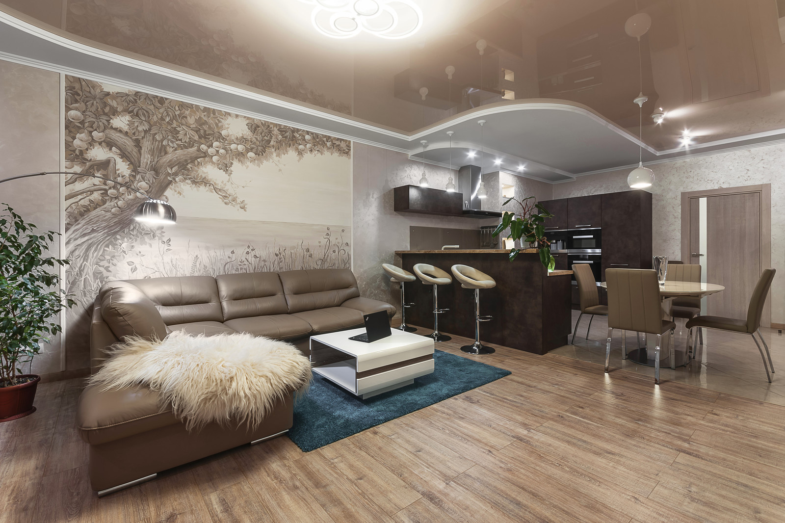 Дизайн студии в современном стиле