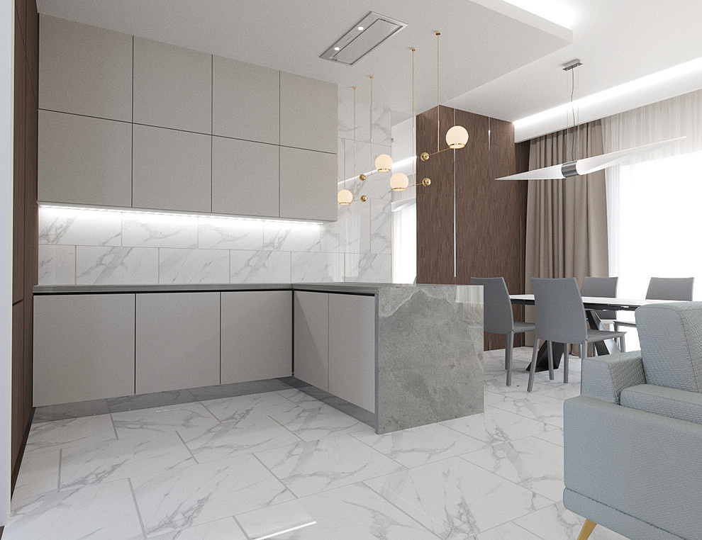 Дизайн интерьера таунхауса в поселке Бобры