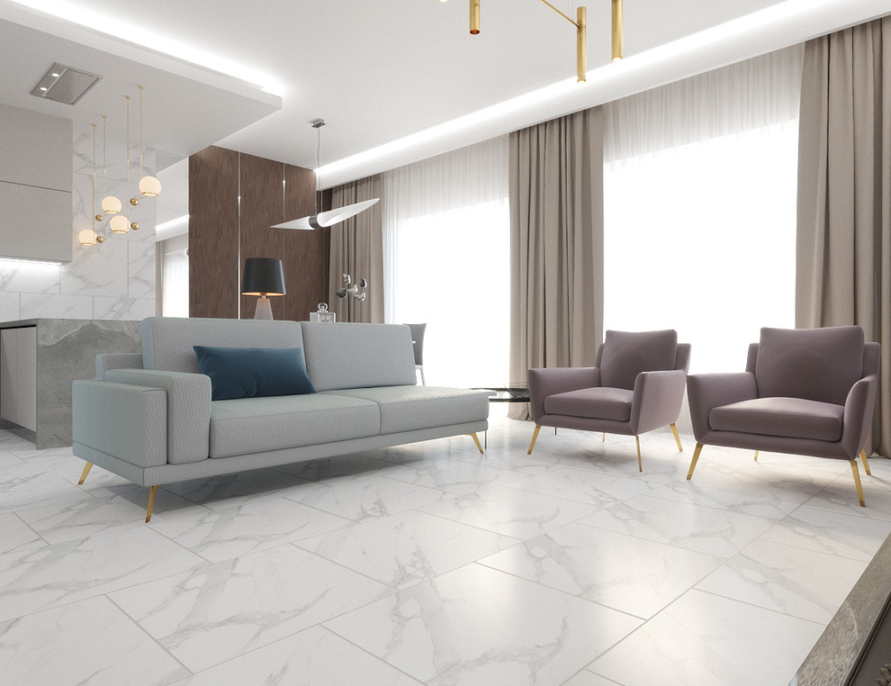 Дизайн интерьера таунхауса в поселке Бобры