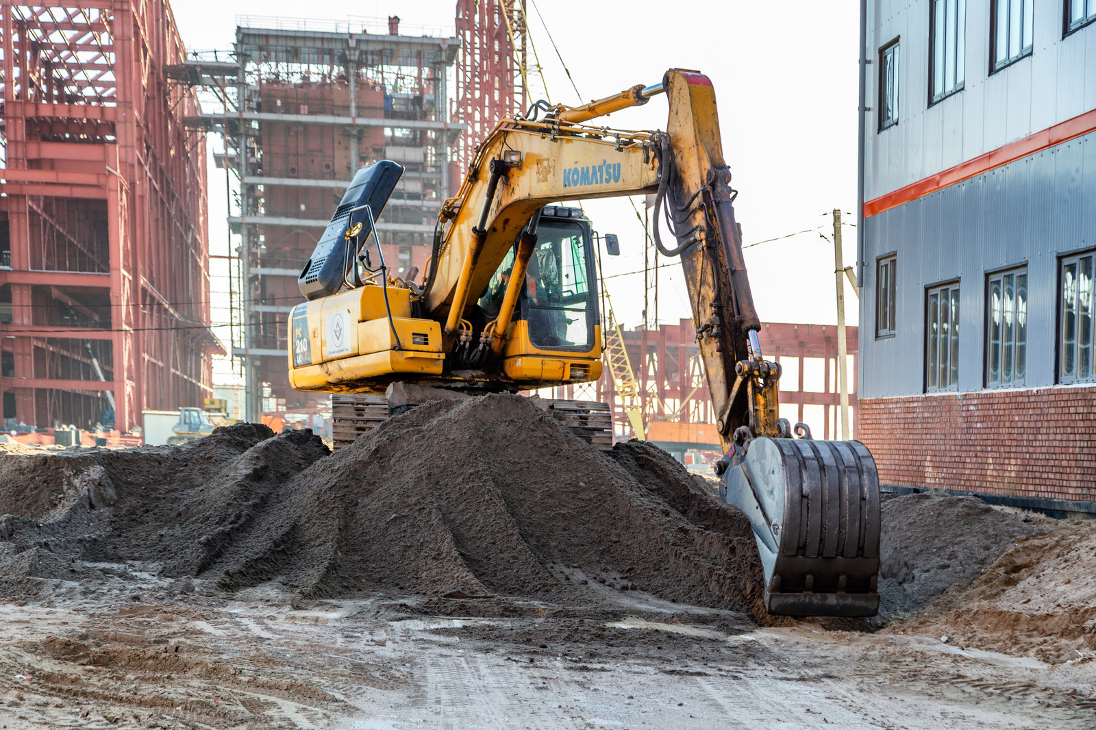 Фотосъемка строительства Приморской ТЭС