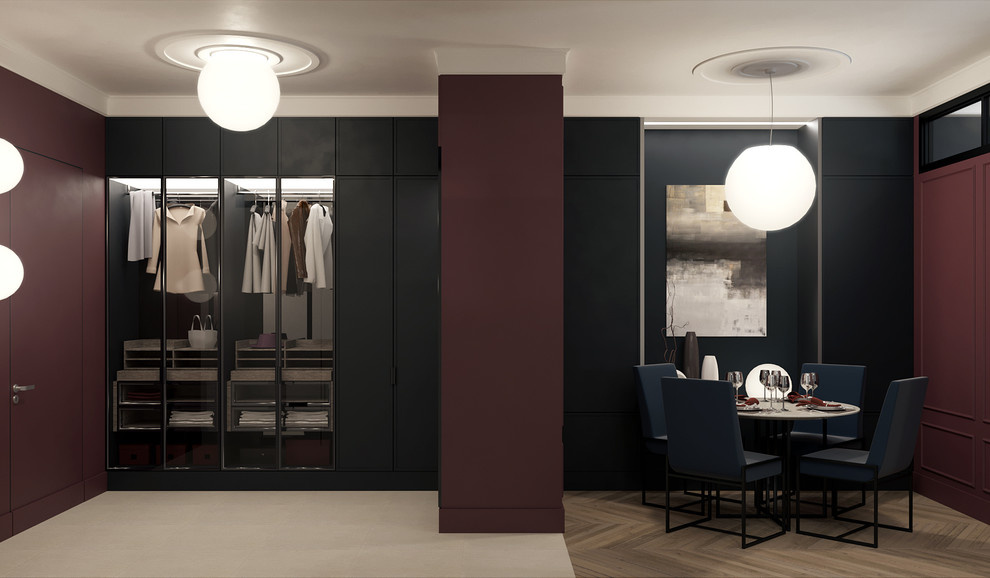 Однокомнатная квартира в стиле лофт с элементами классического стиля