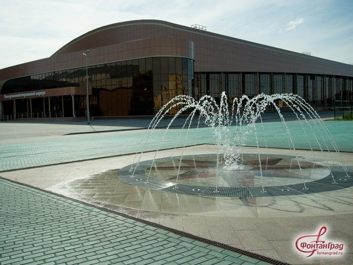 Светодинамический плоскостной фонтан в Тамбове