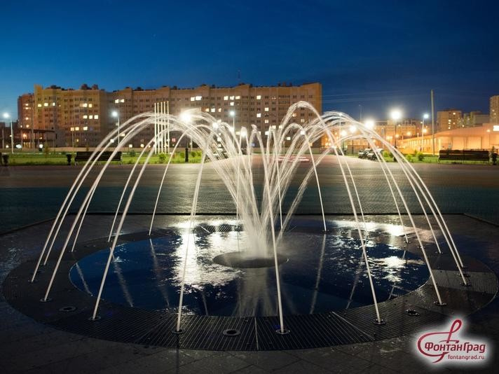 Светодинамический плоскостной фонтан в Тамбове