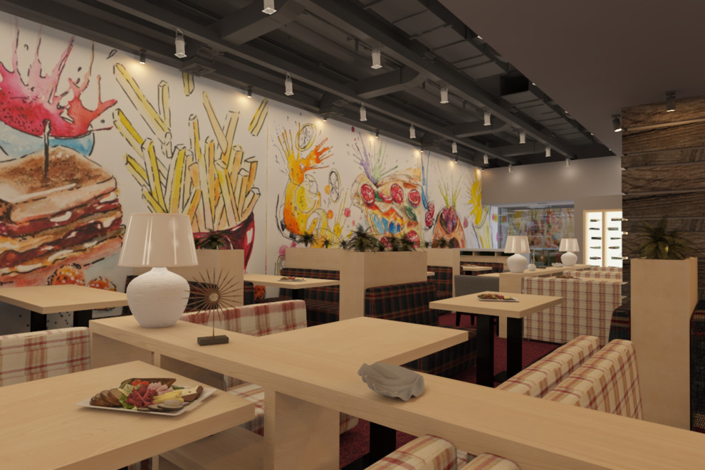 Ресторан LaFamiglia 150 посадочных мест.