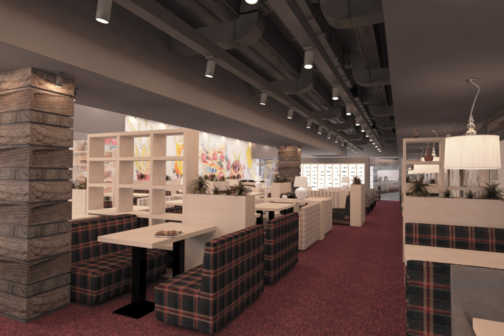 Ресторан LaFamiglia 150 посадочных мест.