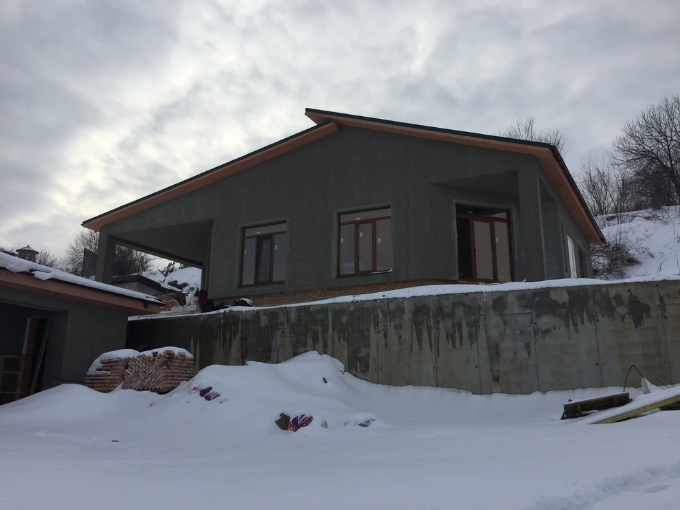 Проект дома с баней на берегу Волги