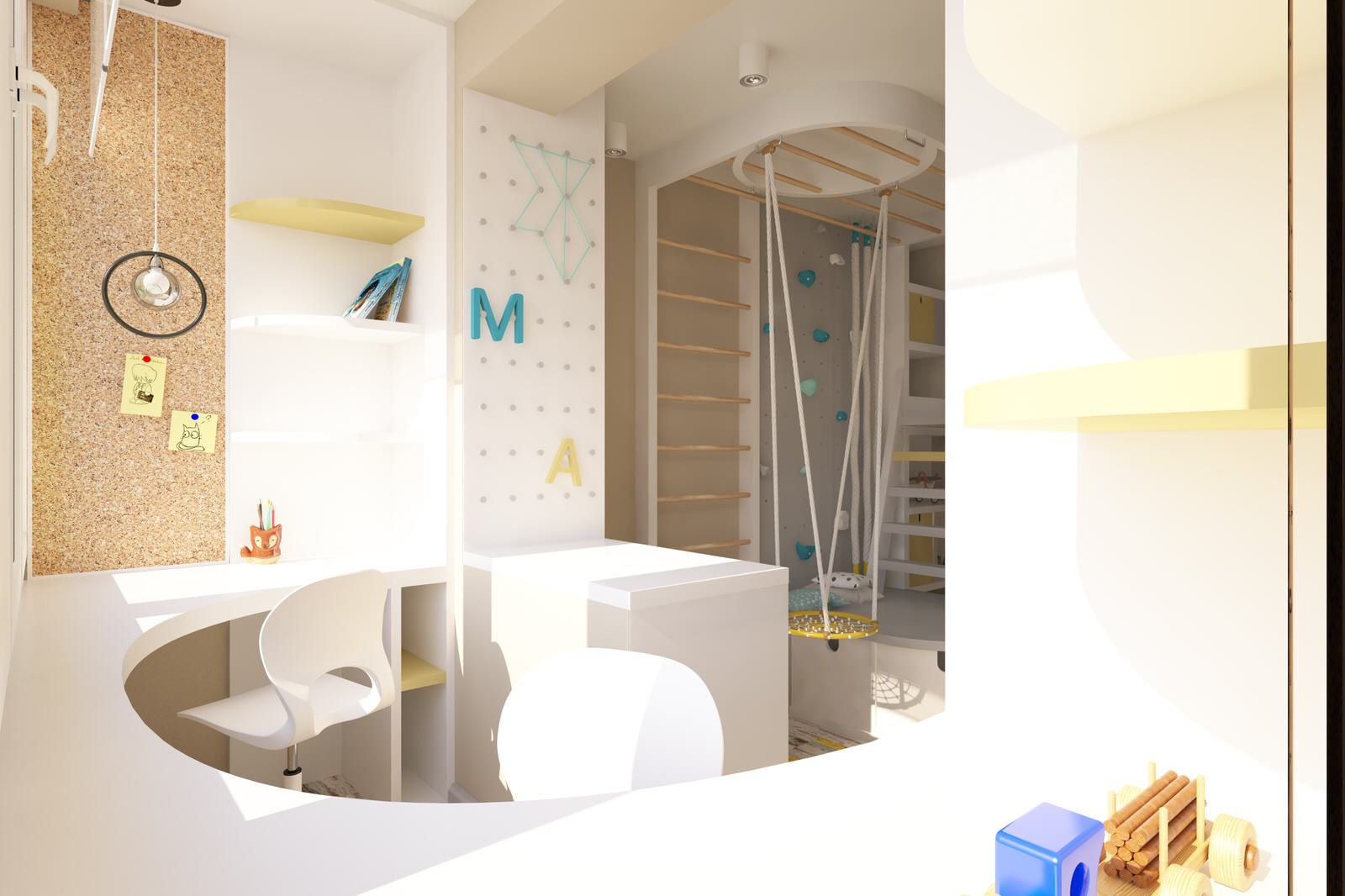 Детская с именным панно