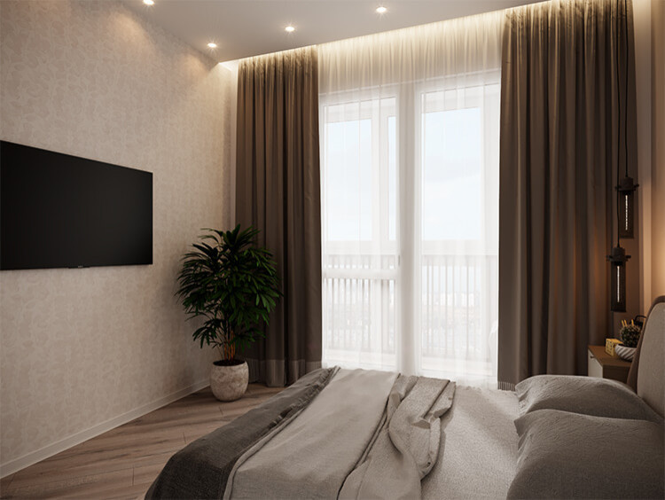 Светлая двушка.