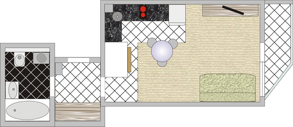 Студия на ул. Фрунзе