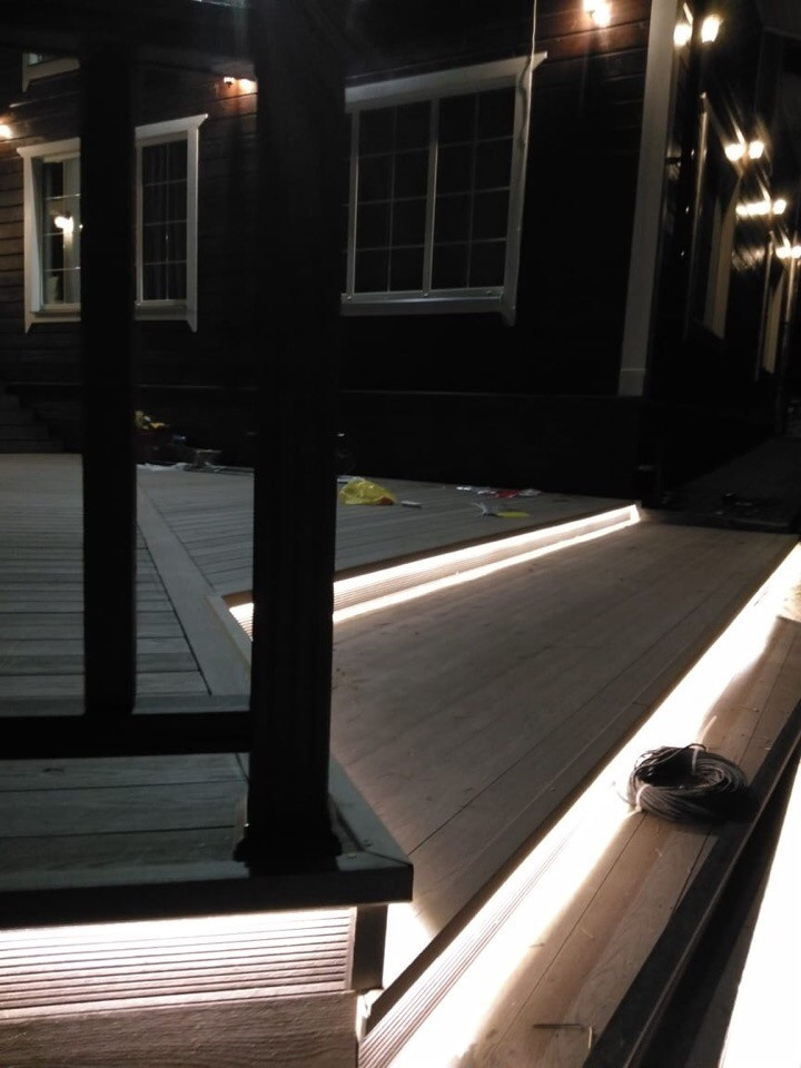 Терраса с подсветкой