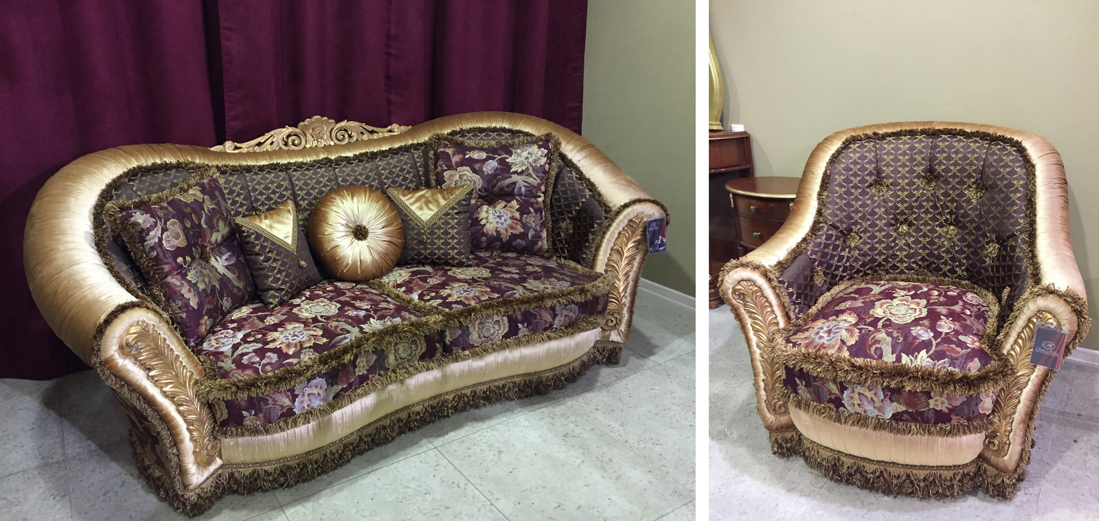 Диван и кресло Беатриче