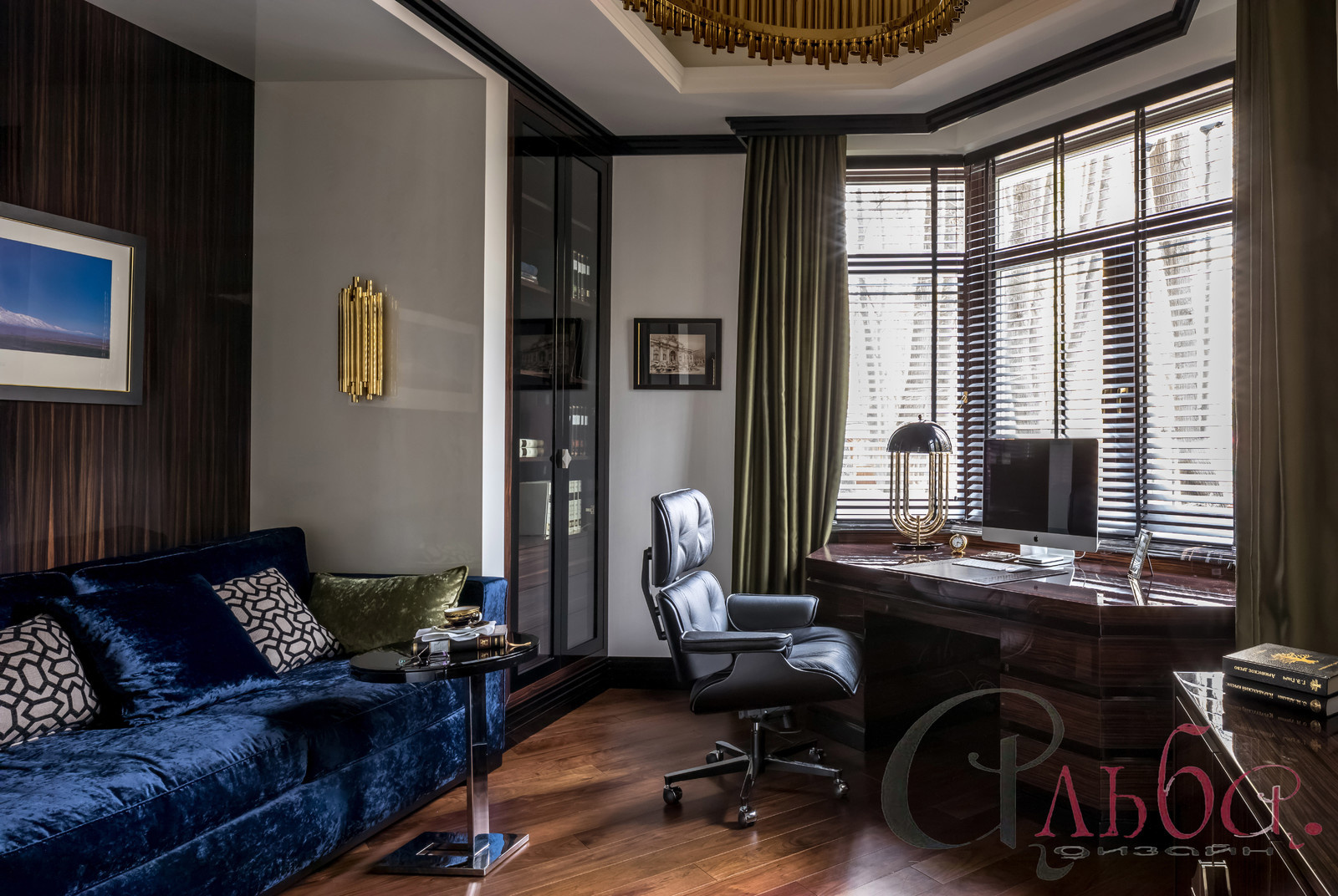 Портьеры для современной квартиры в стиле Ар-деко