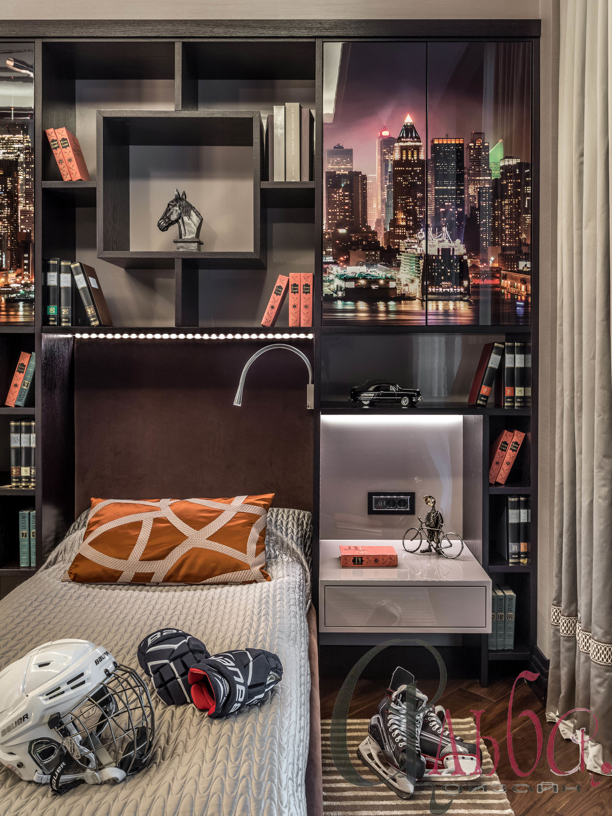 Портьеры для современной квартиры в стиле Ар-деко