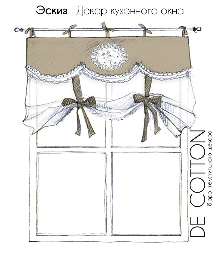 Эскиз кухонного окна