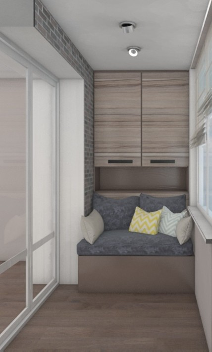 Однушка с кухней студией