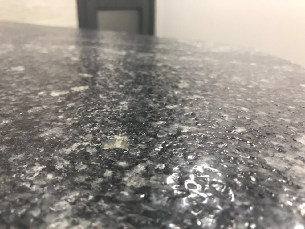 Офис гранит Жежелевский в обработке Брашинг