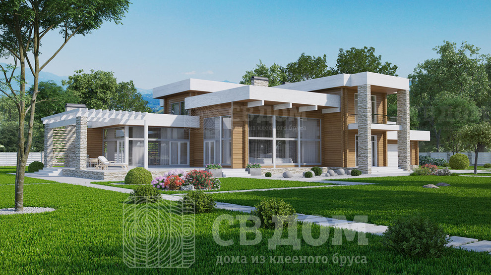 Проект дома из клееного бруса «СВДом №1С»