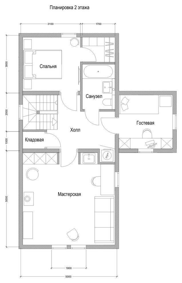 Проект каркасного дома в стиле Английского кантри