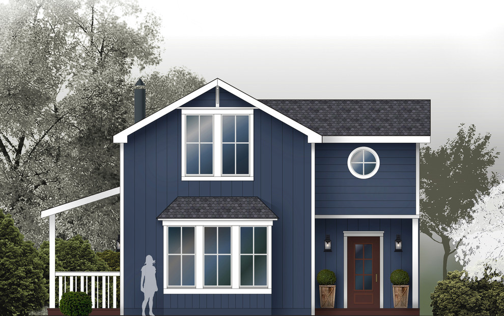 Проект каркасного дома в стиле Английского кантри