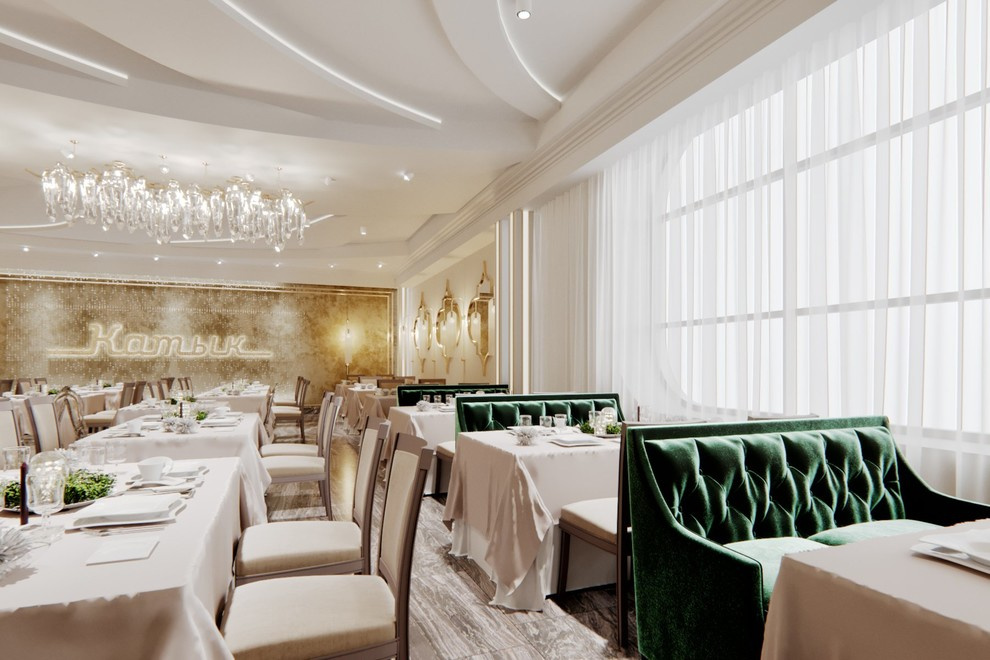 Дизайн-проект ресторана "Катык" . Казань. 2018