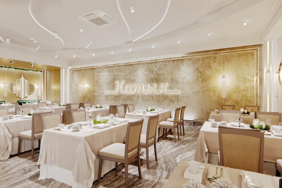 Дизайн-проект ресторана "Катык" . Казань. 2018