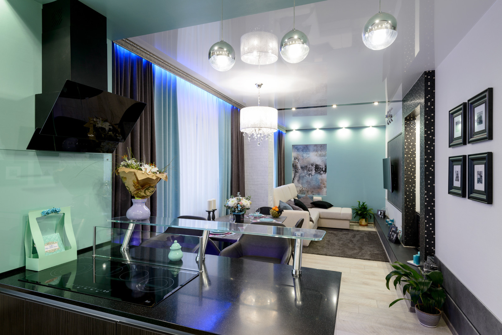 Гостиная-студия в квартире по ул. Ипподромская