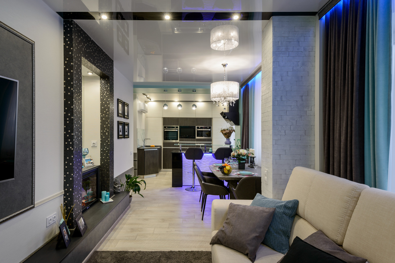 Гостиная-студия в квартире по ул. Ипподромская