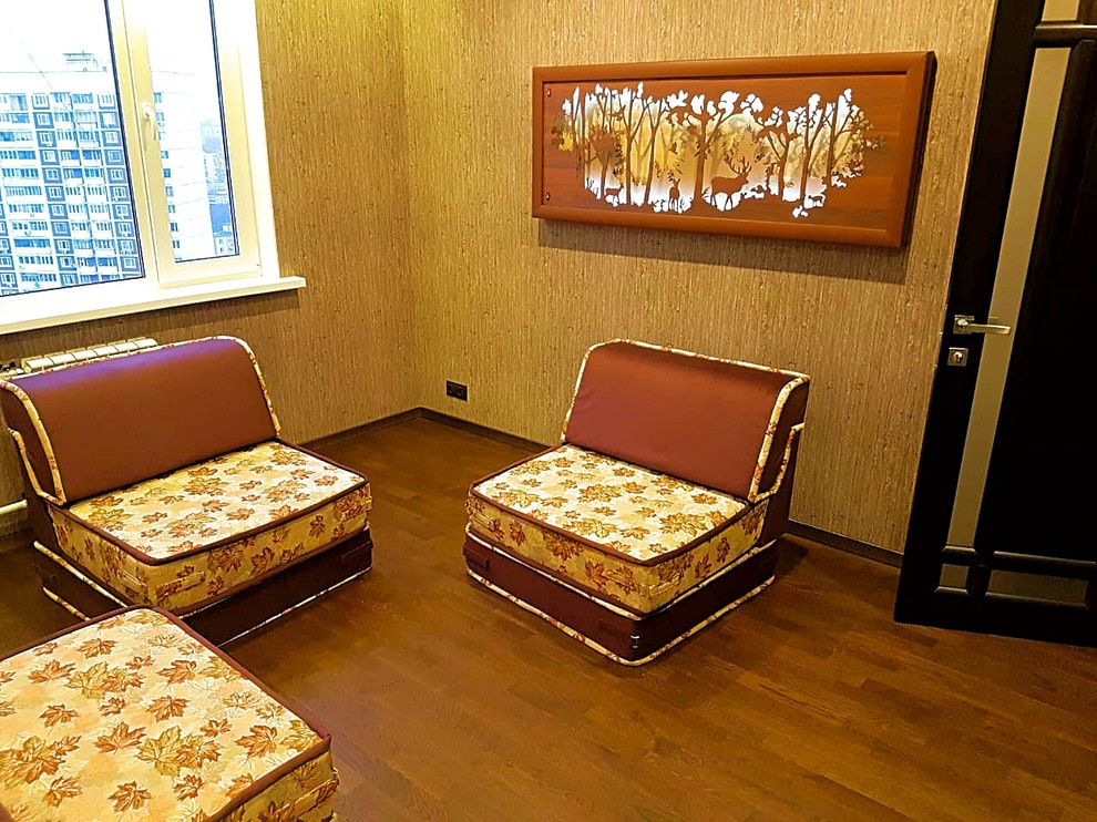 Бескаркасный модульный диван для гостиной