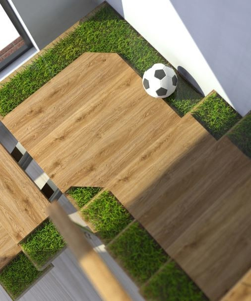 Лестница лофт массив металл смола