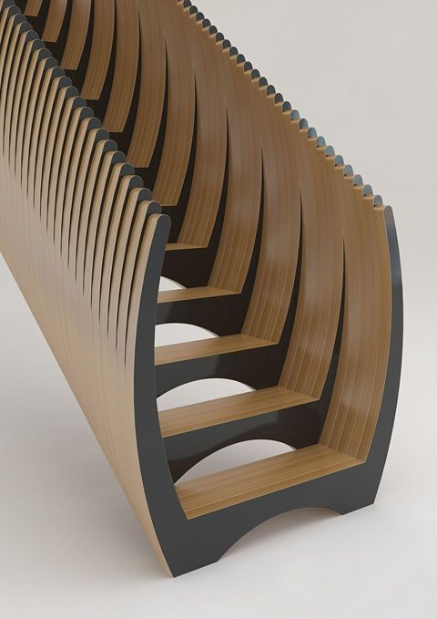 Лестница лофт массив металл смола